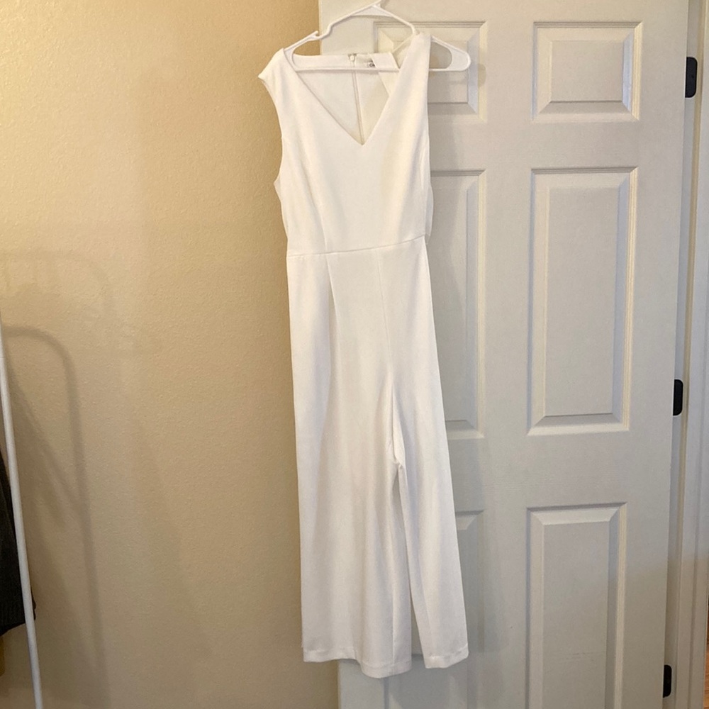 Calvin Klein white jumpsuit